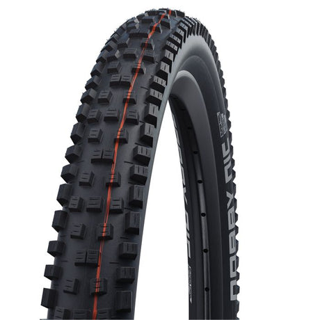 Schwalbe nobby nic - tło - addix soft - super szlifowany - 27,5x2,40 - czarny