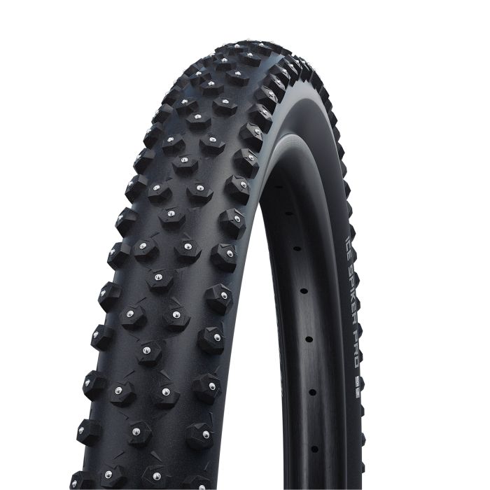 Schwalbe ice spiker pro - tło - zima - dd - raceguard - 29x2,60 - czarny
