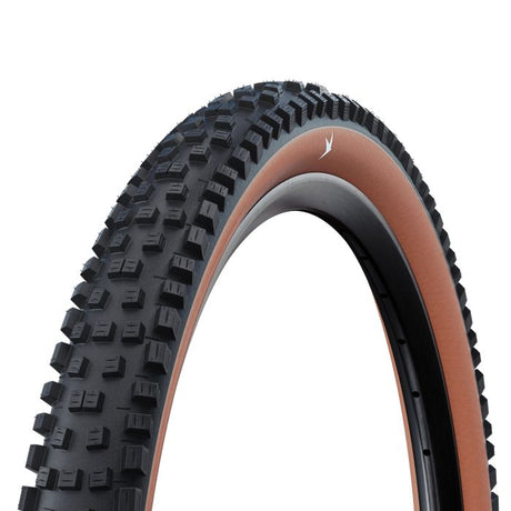 Schwalbe nobby nic - tlr - addix green - standard - 27,5x2,40 - brązowa ściana boczna