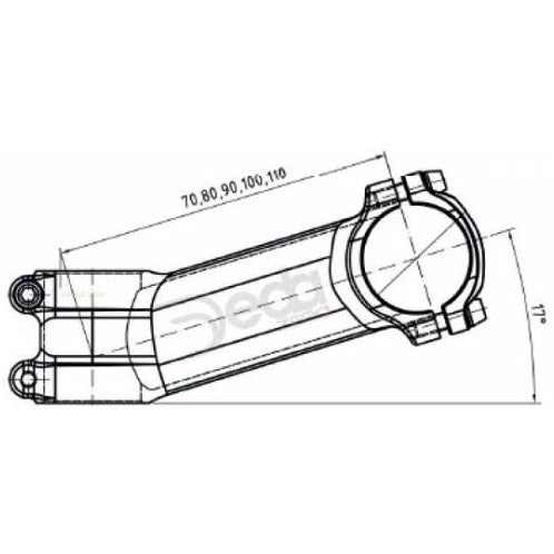 Deda-head cam zero 110mm bob alu 73-17gr. OEM 31,7 mm