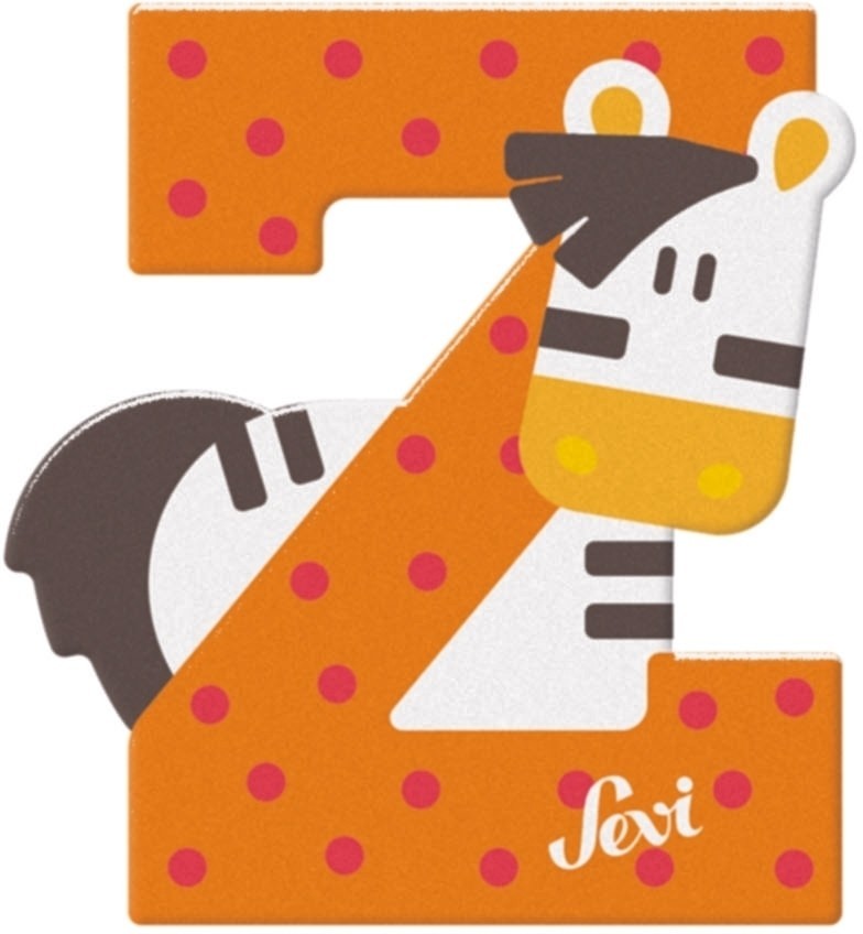 Sevi litera z zebra: 10 cm (83026)