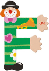 Klaun z literą Sevi f: 10 cm (81742)
