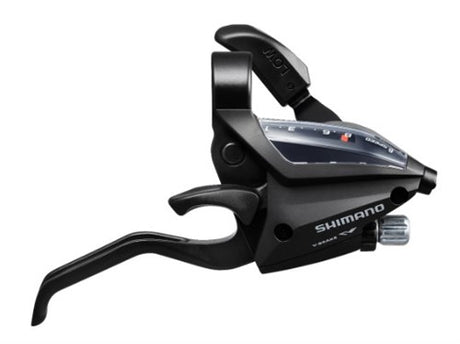 Manetka Shimano (prawa) z dźwignią hamulca 8-biegowa st-ef500 - 2 palce - czarna