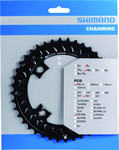 SHIMANO TOP TOP DEORE 10V 40T BCD 96 mm Y1WC98020 M6000