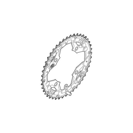 Ostrze Shimano 44t 9v stal 104 czarne y1rv98040