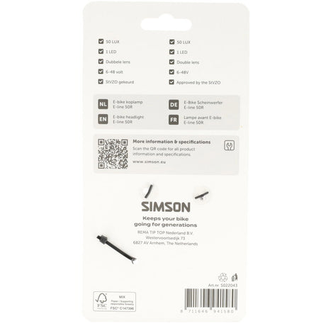 Rema tip top holandia b.v. Reflektor simson aurora e-line 50r