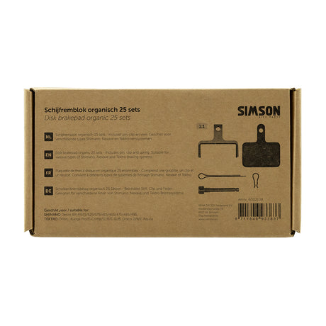 Rema tip top holandia b.v. klocki hamulcowe simson organiczne (25szt)