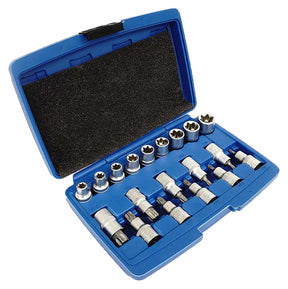 Silver torx socket set 19el.