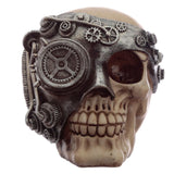 Steampunkowy dodatek do domu z głową czaszki
