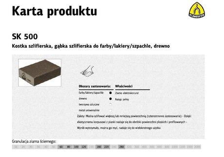 Klingspor molenkubus 100x70x25mm p220 sk500