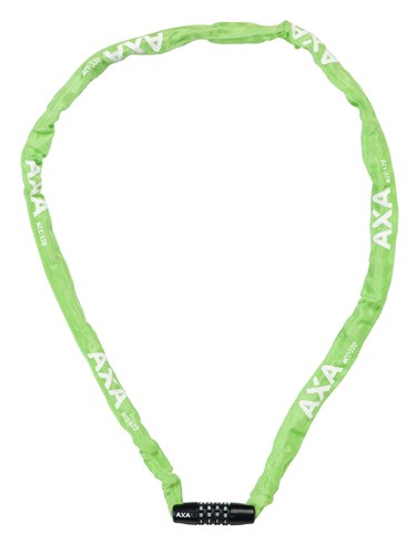 Łańcuszek Axa Lock sztywny 120cm zamek szyfrowy zielony (karta)