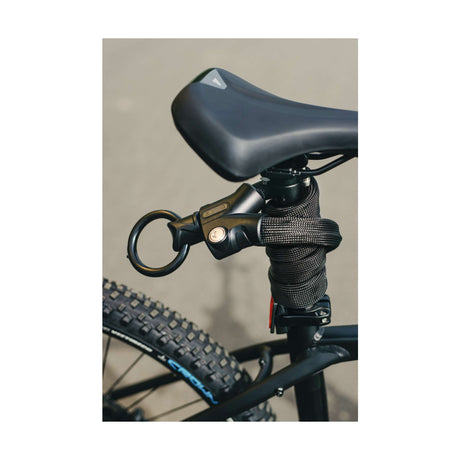 Zapięcie rowerowe Abus z zamkiem łańcuchowym - pętla nieskończoności 1806 - poziom bezpieczeństwa 6 - czarny - 110 cm - nadaje się do rowerów elektrycznych i rowerów miejskich