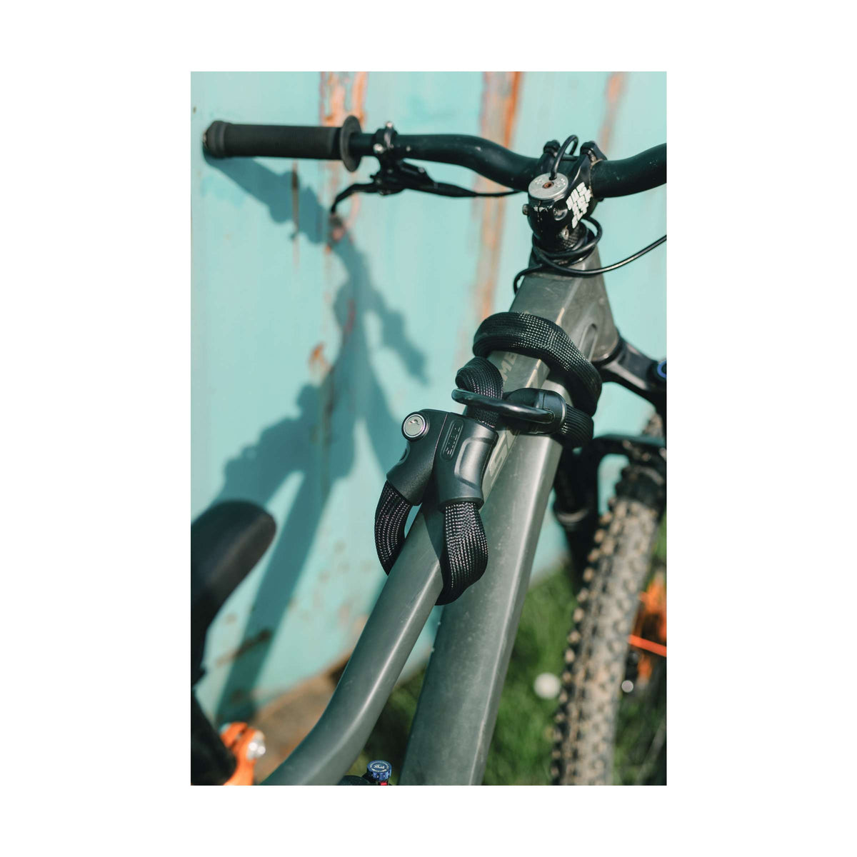 Zapięcie rowerowe Abus z zamkiem łańcuchowym - pętla nieskończoności 1806 - poziom bezpieczeństwa 6 - czarny - 110 cm - nadaje się do rowerów elektrycznych i rowerów miejskich