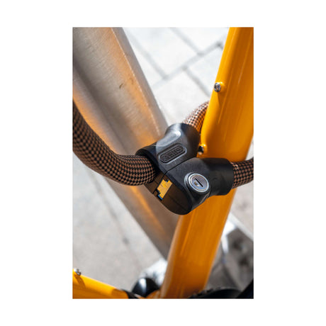 Blokada rowerowa Abus - pętla nieskończoności 1806 - poziom bezpieczeństwa 6 - pomarańczowy - 140 cm - nadaje się do rowerów elektrycznych i miejskich