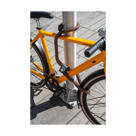 Blokada rowerowa Abus - pętla nieskończoności 1806 - poziom bezpieczeństwa 6 - pomarańczowy - 140 cm - nadaje się do rowerów elektrycznych i miejskich