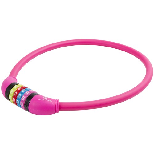 Numer M-Wave Blokada kabla silikonowa różowa 65 cm12 mm