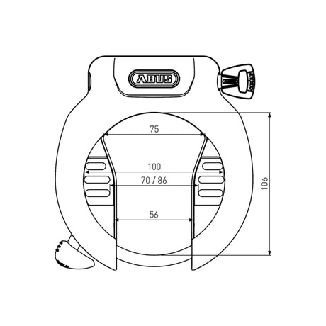Blokada ramy Abus bb0305a 4750s r pro