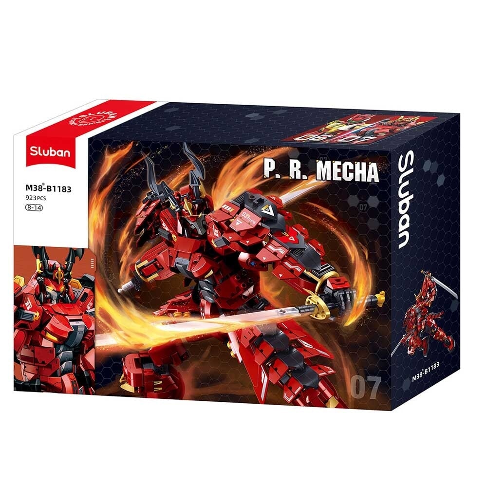 Sluban p.r. mecha czerwony czarny (m38-b1183)