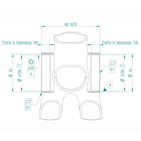 Miche Bracketas Press-Fit 68 x 42 mm evo max