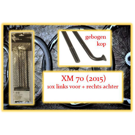 Szprycha Miche xm 70 267mm lv+ra czarna (10szt)