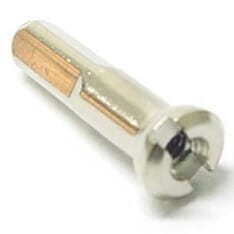 Sapim nypel 14 poliax 16mm srebrny mosiądz (100szt)