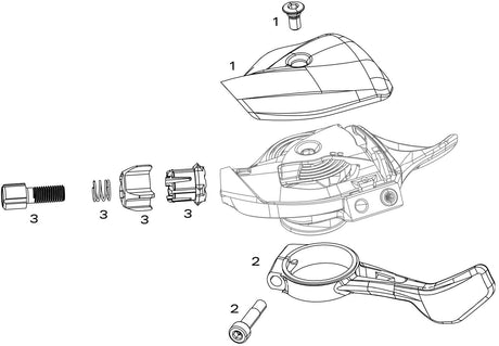 Sram regulator kciuka x01 dh spust x01 dh 7sp czarny