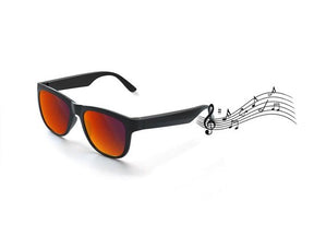 Inteligentne okulary dźwiękowe Caliber z polaryzacją - czerwone