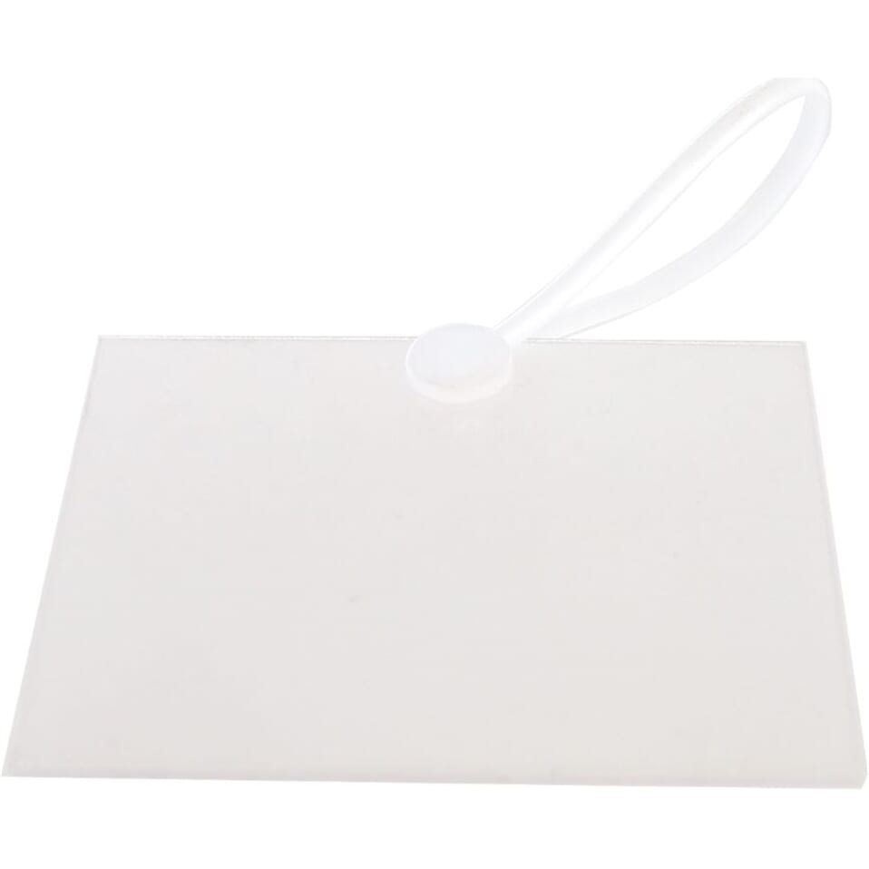 Etui na karty cenowe z pętelką - 6x5 cm (10)