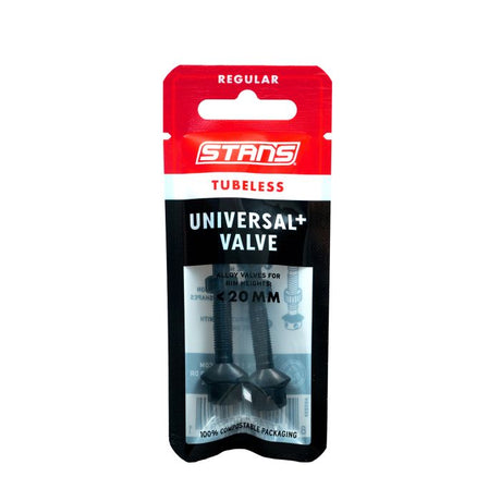 Zawory Stans Stan’s Tubeless Universal+ – zwykłe – czarne