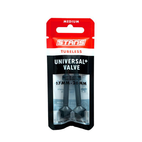 Zawory Stans Stan’s Tubeless Universal+ – średnie – czarne