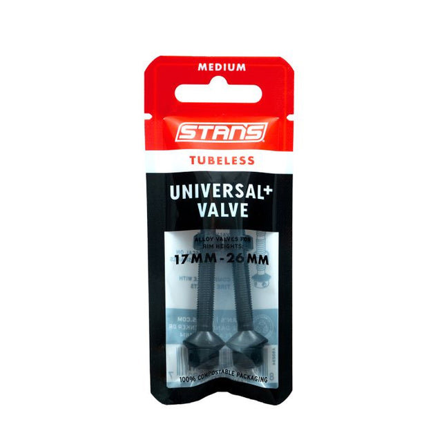 Zawory Stans Stan’s Tubeless Universal+ – średnie – czarne