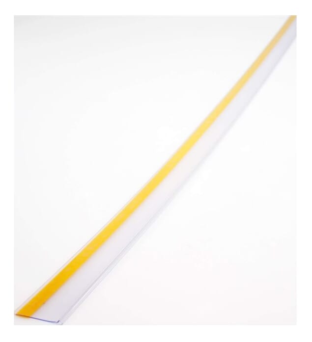 Uchwyt karty cenowej z paskiem klejącym - 100x4 cm