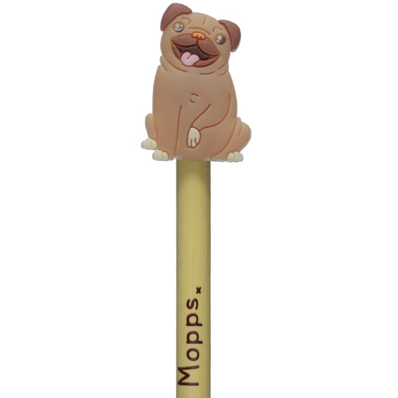 Mops - ołówek wykonany z PCV