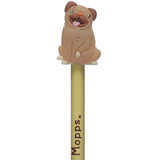 Mops - ołówek wykonany z PCV