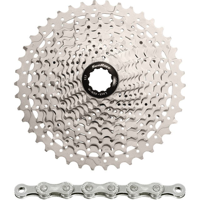 Spanninga sunrace combipack csms3 10v 11-40t met ketting cn10a