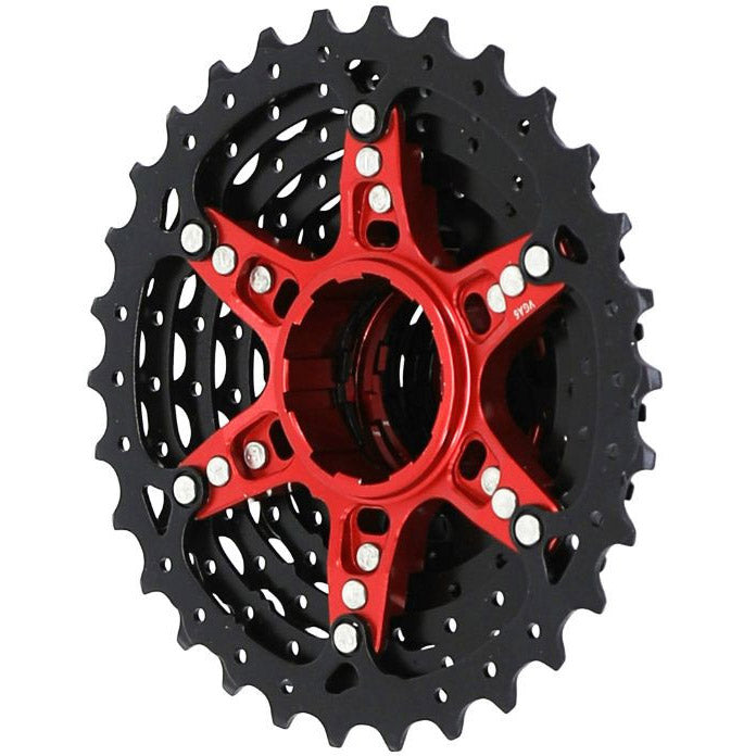 Kaseta Sunrace csrz800 12v 11-34t czarno-czerwona