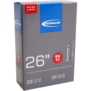 Schwalbe Wewnętrzna rurka SV11 Extra Light 26 20 25-559 571 mm 40 mm Ventiel