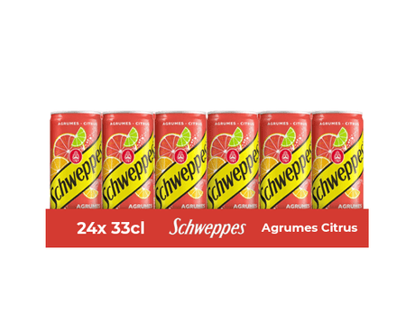 Schweppes agrumes puszka 33cl (4x 6-pak)