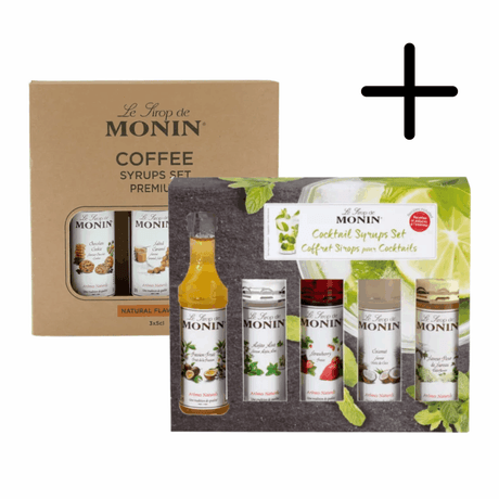 Zestaw koktajlowy z syropem Monin + zestaw upominkowy (3x 5cl)
