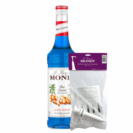 Syrop Monin Curacao (70 cl) + pompka do syropu (10ml)