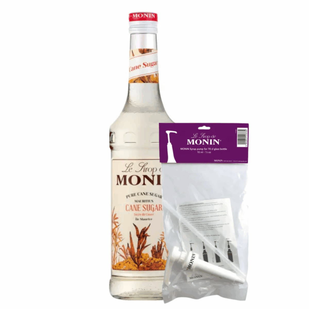 Syrop Monin cukier trzcinowy (70 cl) + pompka do syropu (10ml)