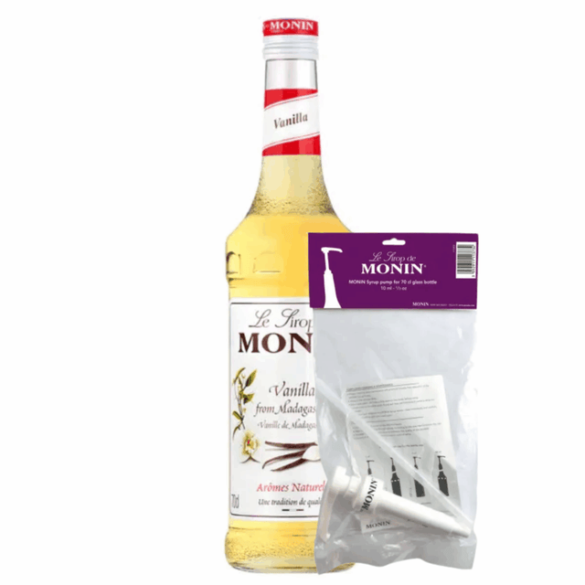 Syrop Monin waniliowy (70 cl) + pompka do syropu (10ml)