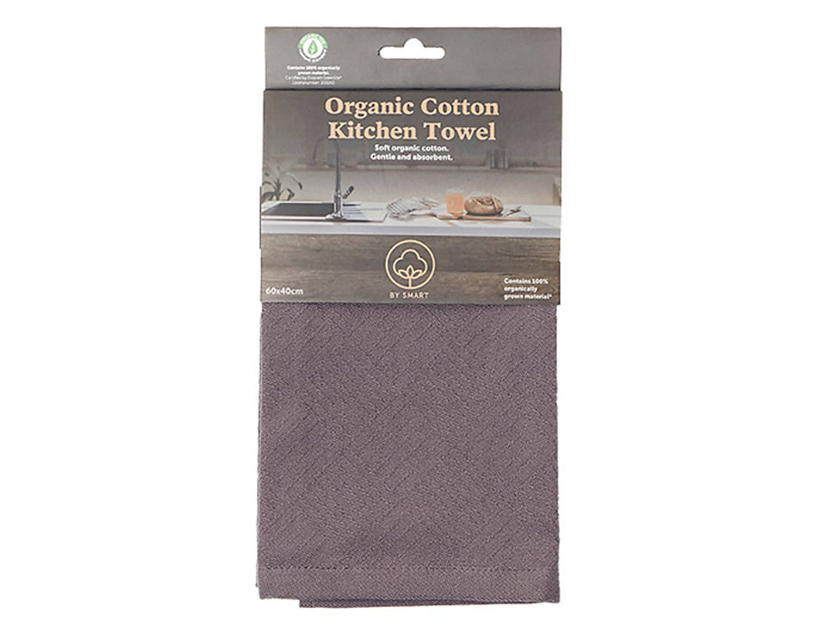 Inteligentna ściereczka kuchenna - 60x40 - antracyt - bawełna organiczna