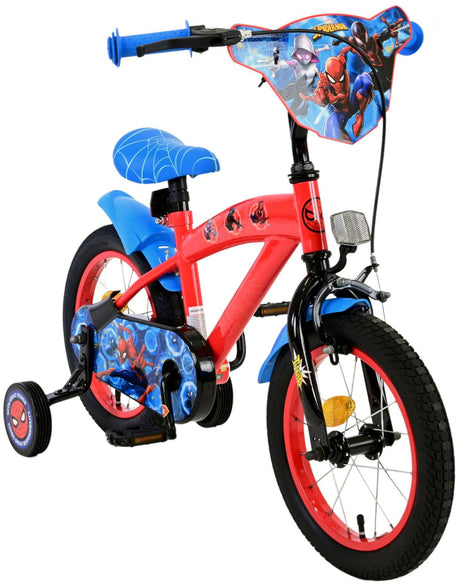 Spiderman Marvel Spider -Man Dziecięcy rower - chłopcy - 14 cali - czerwony niebieski