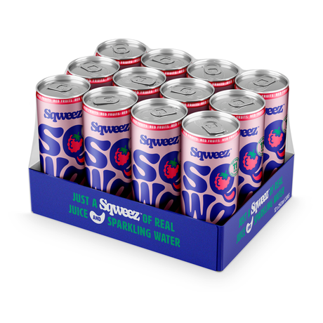 Sqweez puszka czerwonych owoców (12x 250ml)