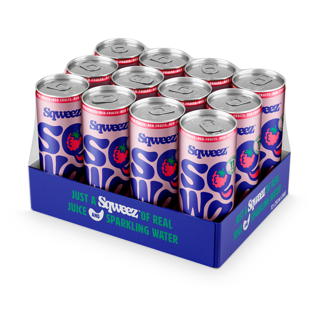 Sqweez puszka czerwonych owoców (12x 250ml)