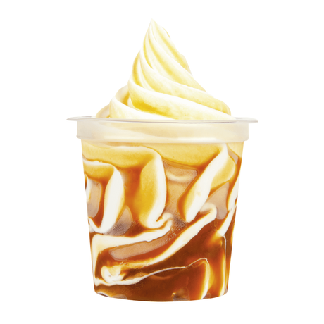 Kubek do lodów miękkich Domini z sosem karmelowym (12x 140 ml)