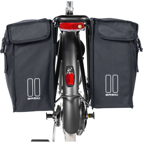 Basil Mara XXL podwójna torba rowerowa - 47L - Ladies HErens - City City - Black