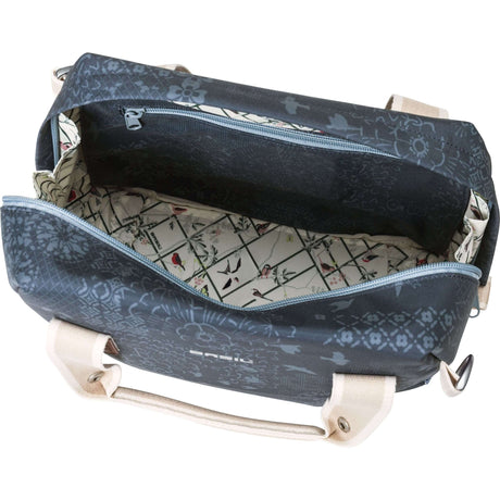 Basil Bohème City Bag-Blue, elegancka torba dłoni, ramion i kierownicy, powtarzająca wodę, zawartość 8 litrów