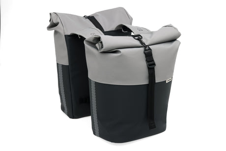 Newlooxs tas nyborg dubbel grijs zwart